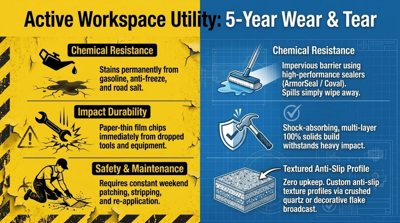 Five Years of Wear: What a Working Garage Does to a Coated Floor